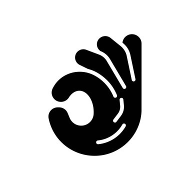 Sözsüz için siyah katı simge