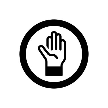 Durmak için siyah katı simge 