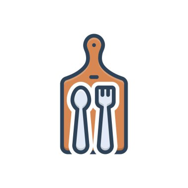 Kalıplar için renk illüstrasyon simgesi 