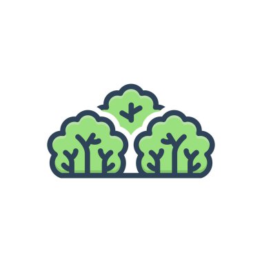 Çalı için renk resmetme simgesi 