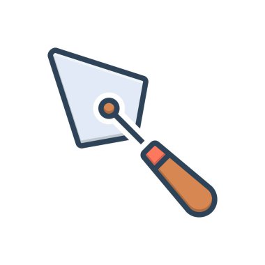 Mala için renk illüstrasyon simgesi