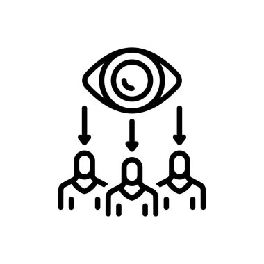 Denetim için siyah çizgi simgesi 