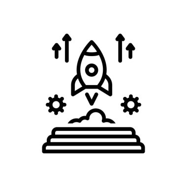 Başlangıç için siyah çizgi simgesi 