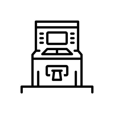 Atm siyah çizgi simgesini 