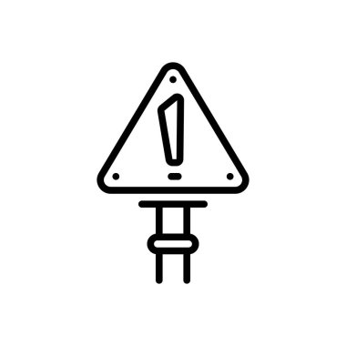 Önlem için siyah çizgi simgesi 