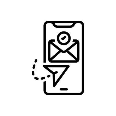 Almak için siyah çizgi simgesi 