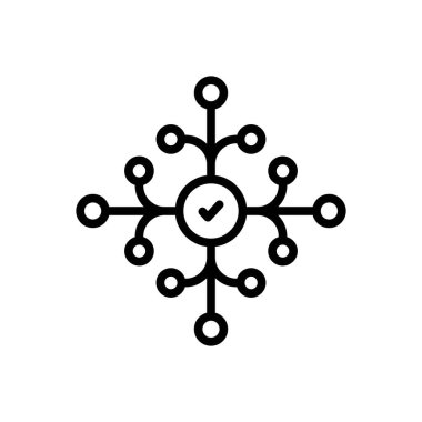 Bağlantı için siyah çizgi simgesi 