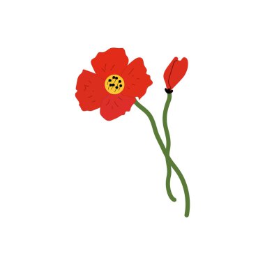 Color icon for poppy  clipart