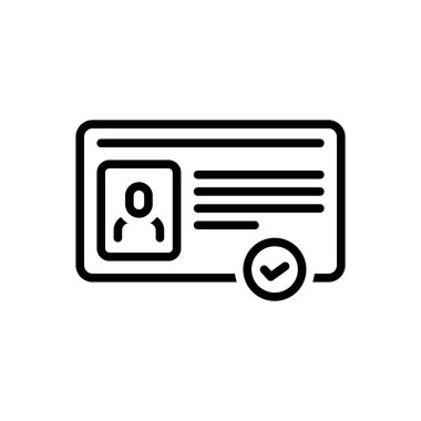 Lisans için siyah çizgi simgesi 