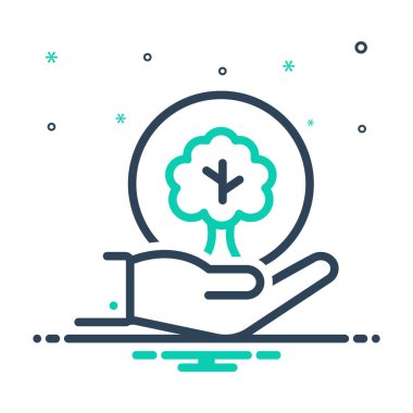 Doğayı koruma için simgeyi karıştır