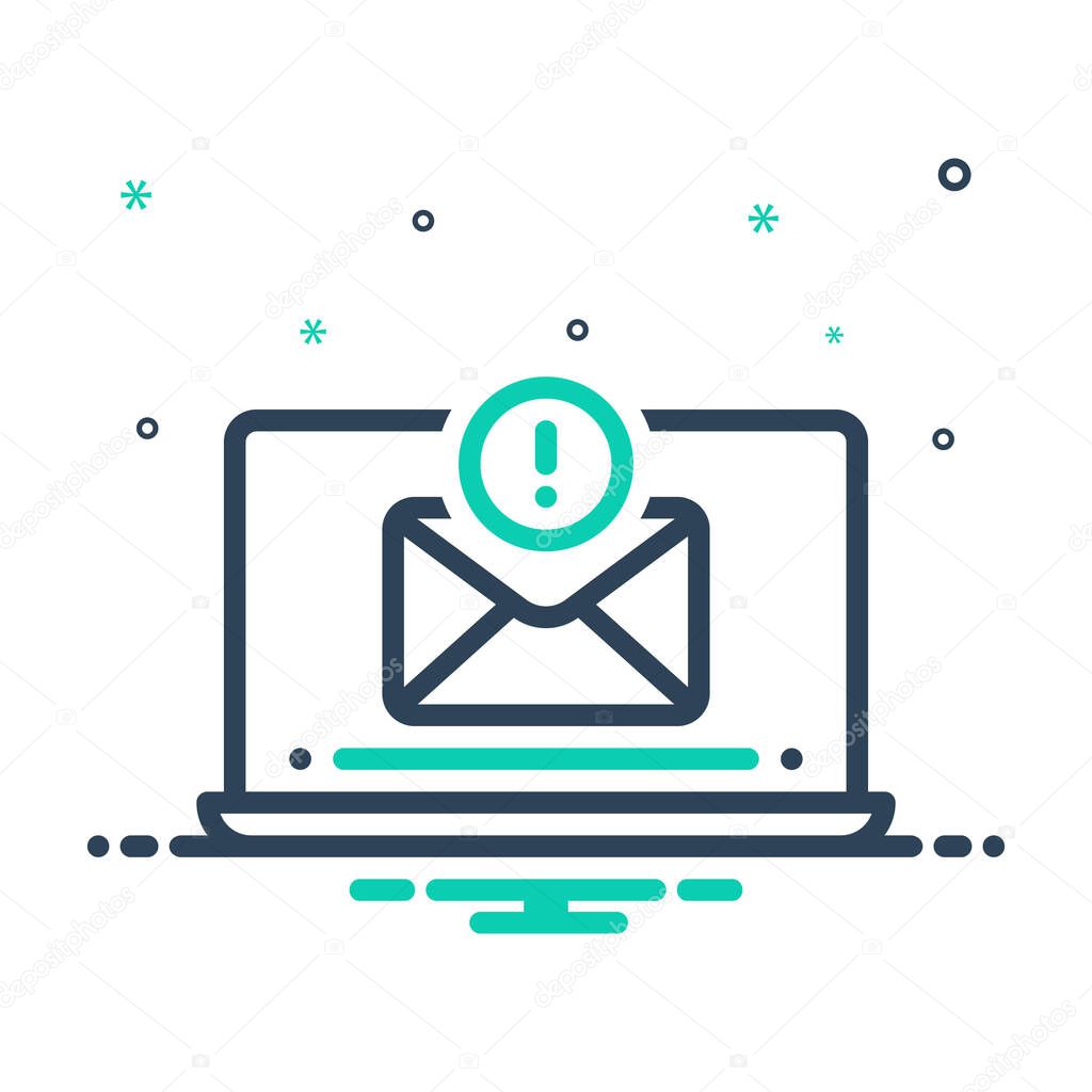 Mix icon for spam