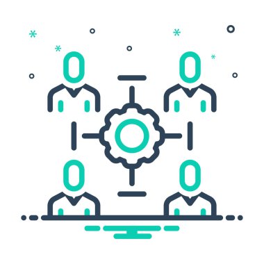 İşbirliği için simgeyi karıştır 