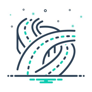 Yollar için simgeyi karıştır 