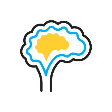 Beyin için çok renkli simge 