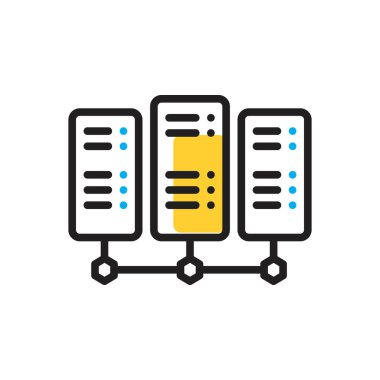 Sunucu için çoklu renk simgesi 