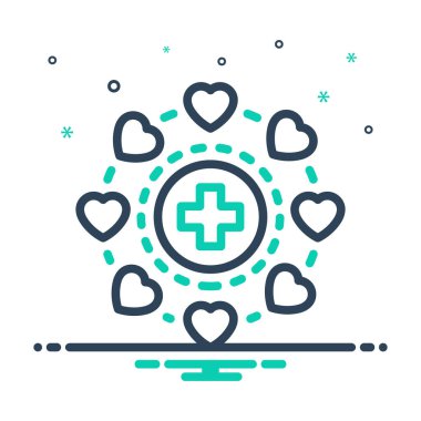 Sağlık hizmetleri için karıştırma simgesi