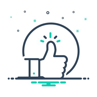 Baş parmaklar için simgeyi karıştır