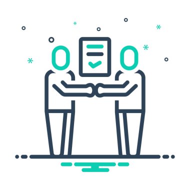 Anlaşma için simgeyi karıştır 