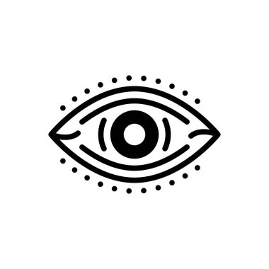 Görüş için siyah katı simge 