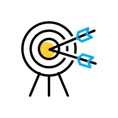 Hedef için çok renkli simge 