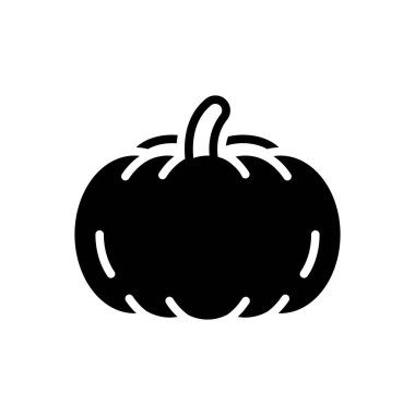 Balkabağı için siyah katı simge