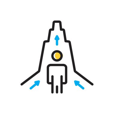 Başarı için çoklu renk simgesi 