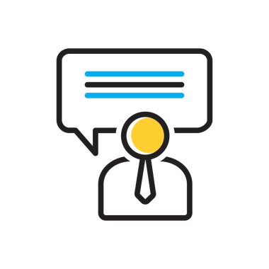 Danışmanlık için çok renkli simge