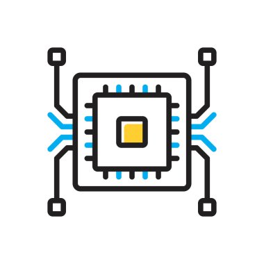 Çip için çok renkli simge