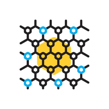 Grafik için çok renkli simge