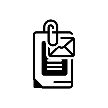 Eklenti için siyah katı simge 