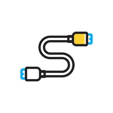 Kablo için çok renkli simge 