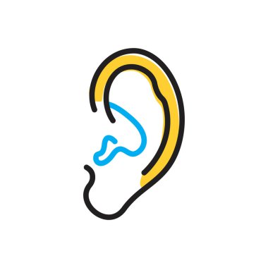 Kulak için çok renkli simge