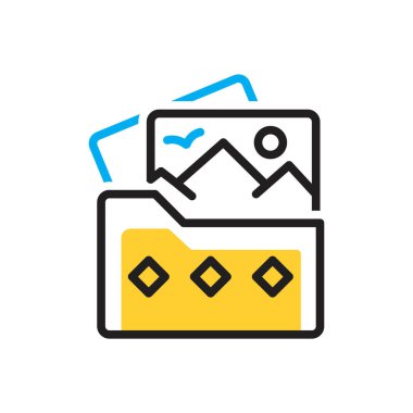 Galeri için çok renkli simge