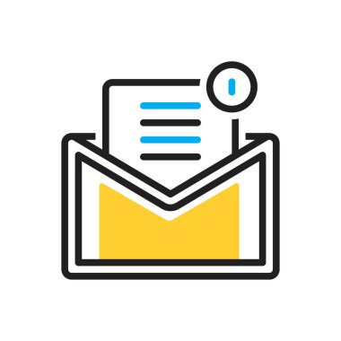 E- posta için çok renkli simge 