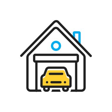 Garaj için çok renkli simge 