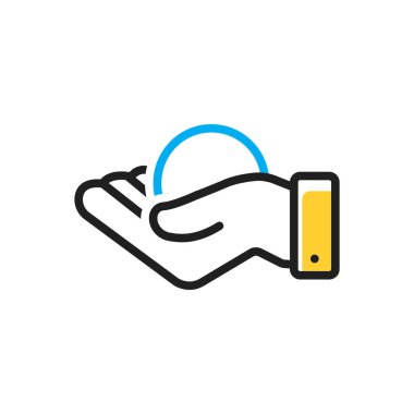 Avuç içi için çoklu renk simgesi