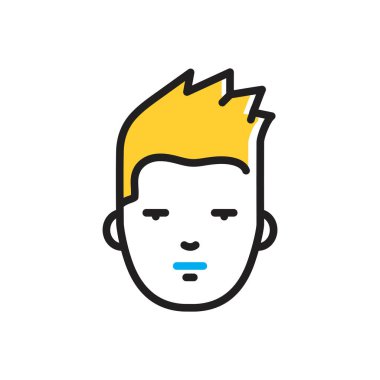 Yüz için çok renkli simge 