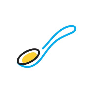 Tablo kaşığı için çok renkli simge