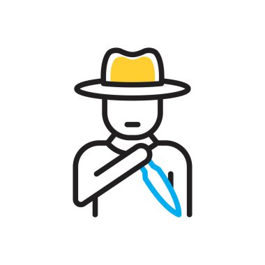 Katil için çok renkli simge 