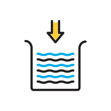 Aşağısı için çok renkli simge 