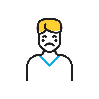 Solgunluk için çok renkli simge 