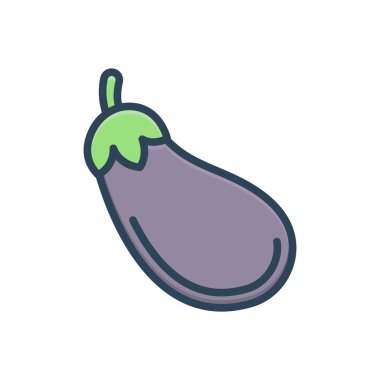 Patlıcan için renk resimleme simgesi