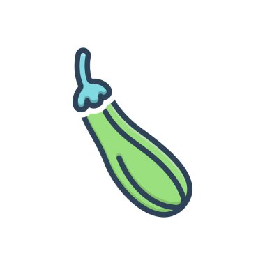 Kabak için renk illüstrasyon simgesi 