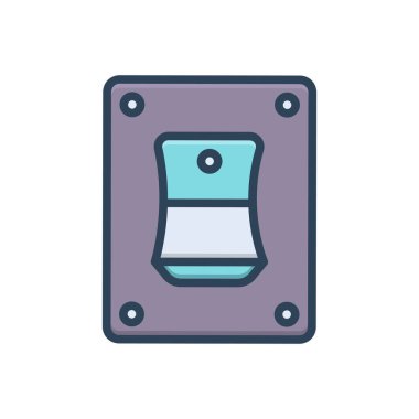 Açılış için renk illüstrasyon simgesi