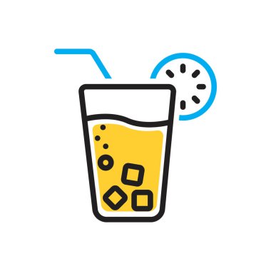 Meyve suyu için çok renkli simge 