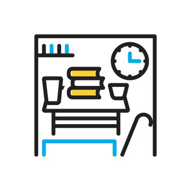 Zar zor için çok renkli simge 