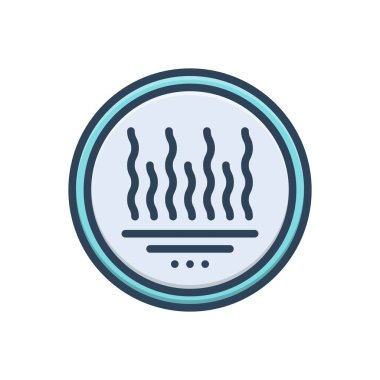 Sıcak yüzey için renk resimleme simgesi