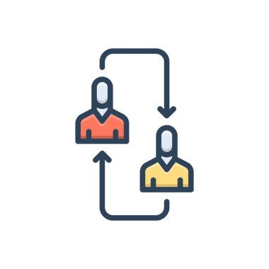 İlişki için renk resimleme simgesi 