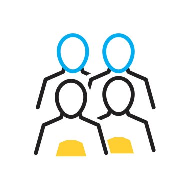 Bizim için çok renkli simge 