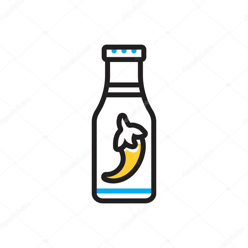 Multi color icon for sauce